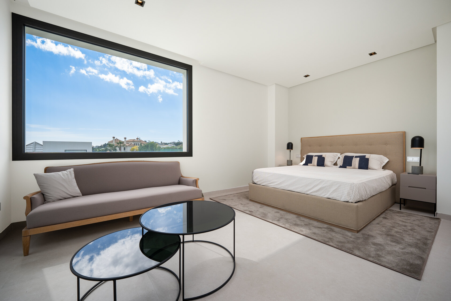 Outstanding new villa sits high above La Quinta, showcasing 360º sea and mountain views