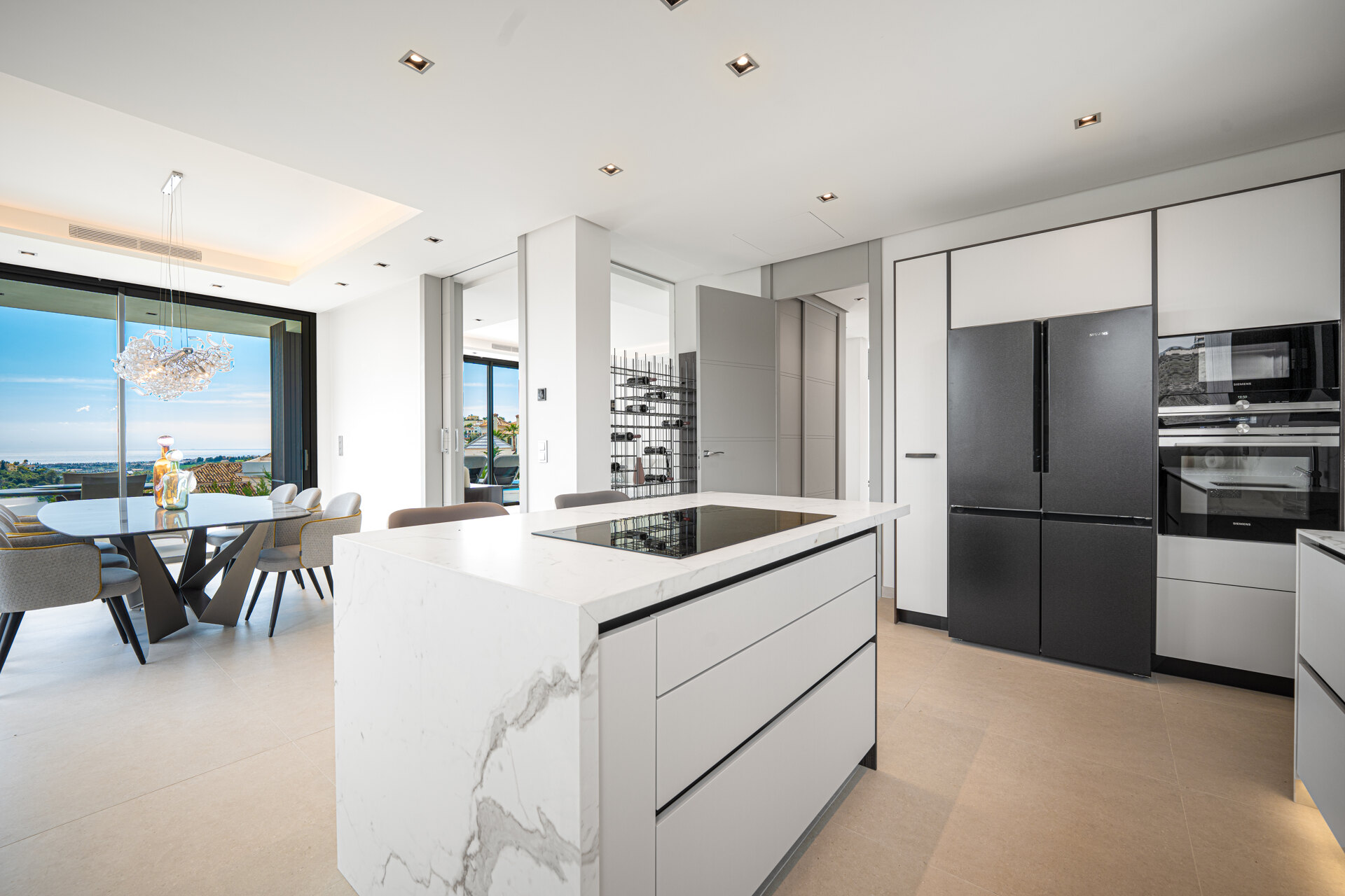 Outstanding new villa sits high above La Quinta, showcasing 360º sea and mountain views