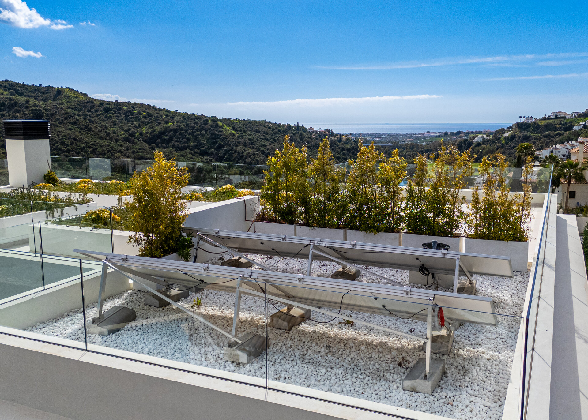 Outstanding new villa sits high above La Quinta, showcasing 360º sea and mountain views