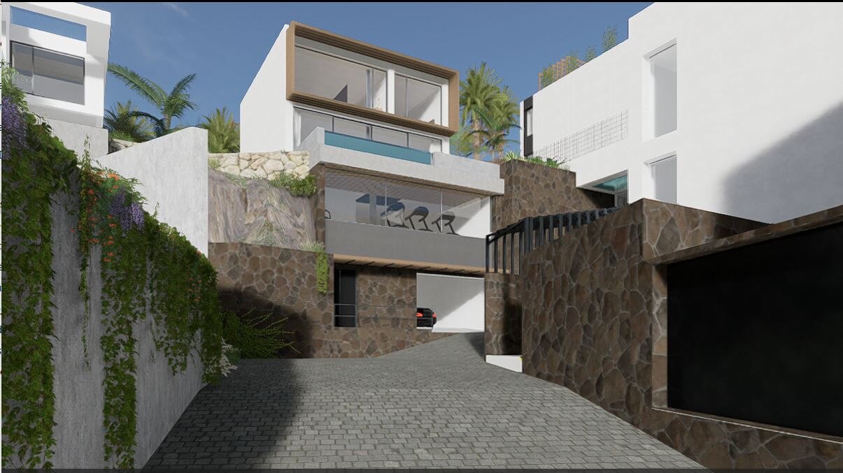A meticulously designed new villa that embodies modern luxury, offers breathtaking views & privacy.