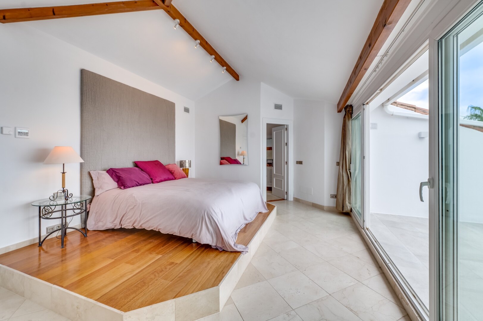Stunning family villa with panoramic coastline views can be found in sought after area of Marbella
