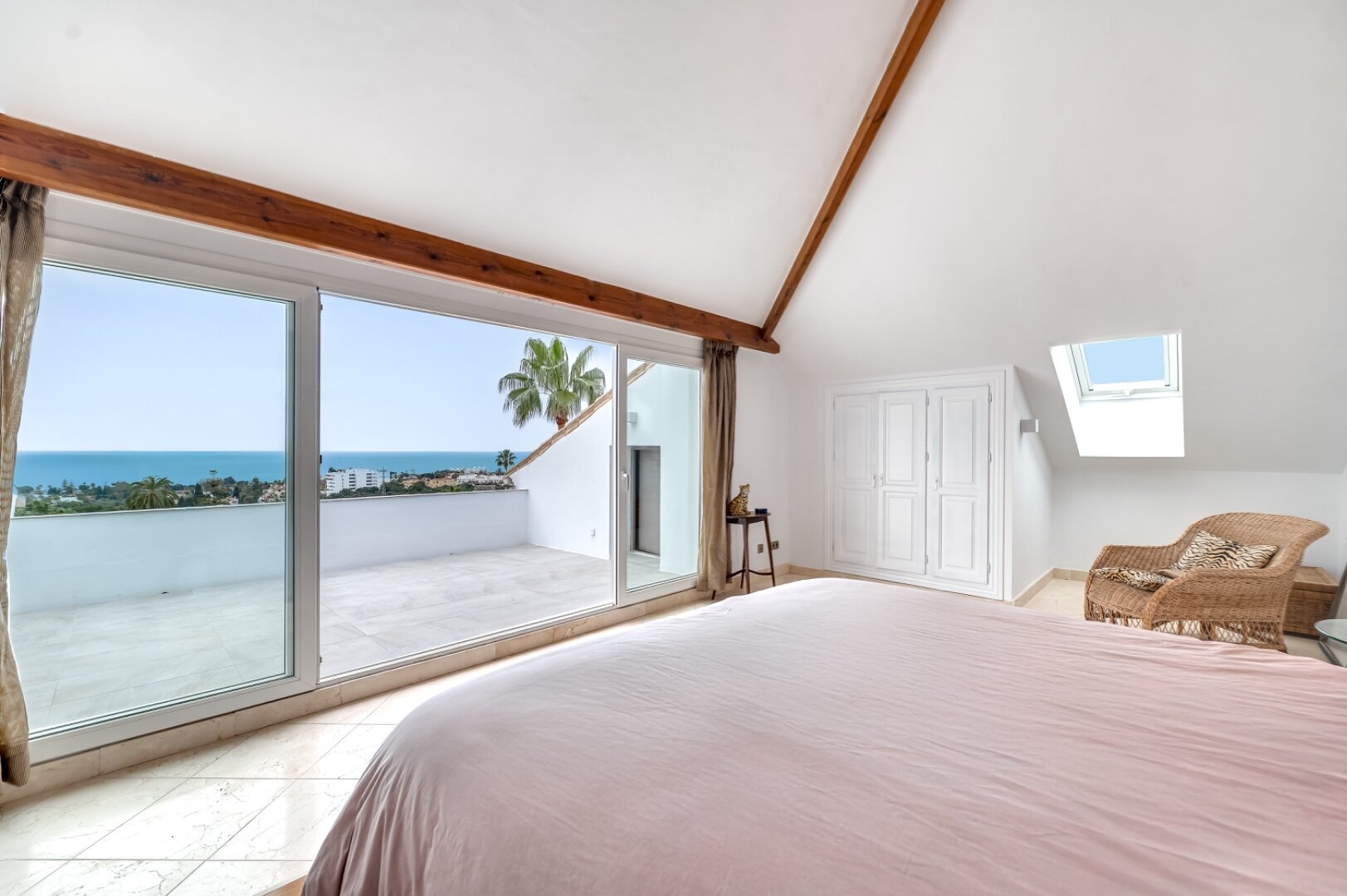 Stunning family villa with panoramic coastline views can be found in sought after area of Marbella