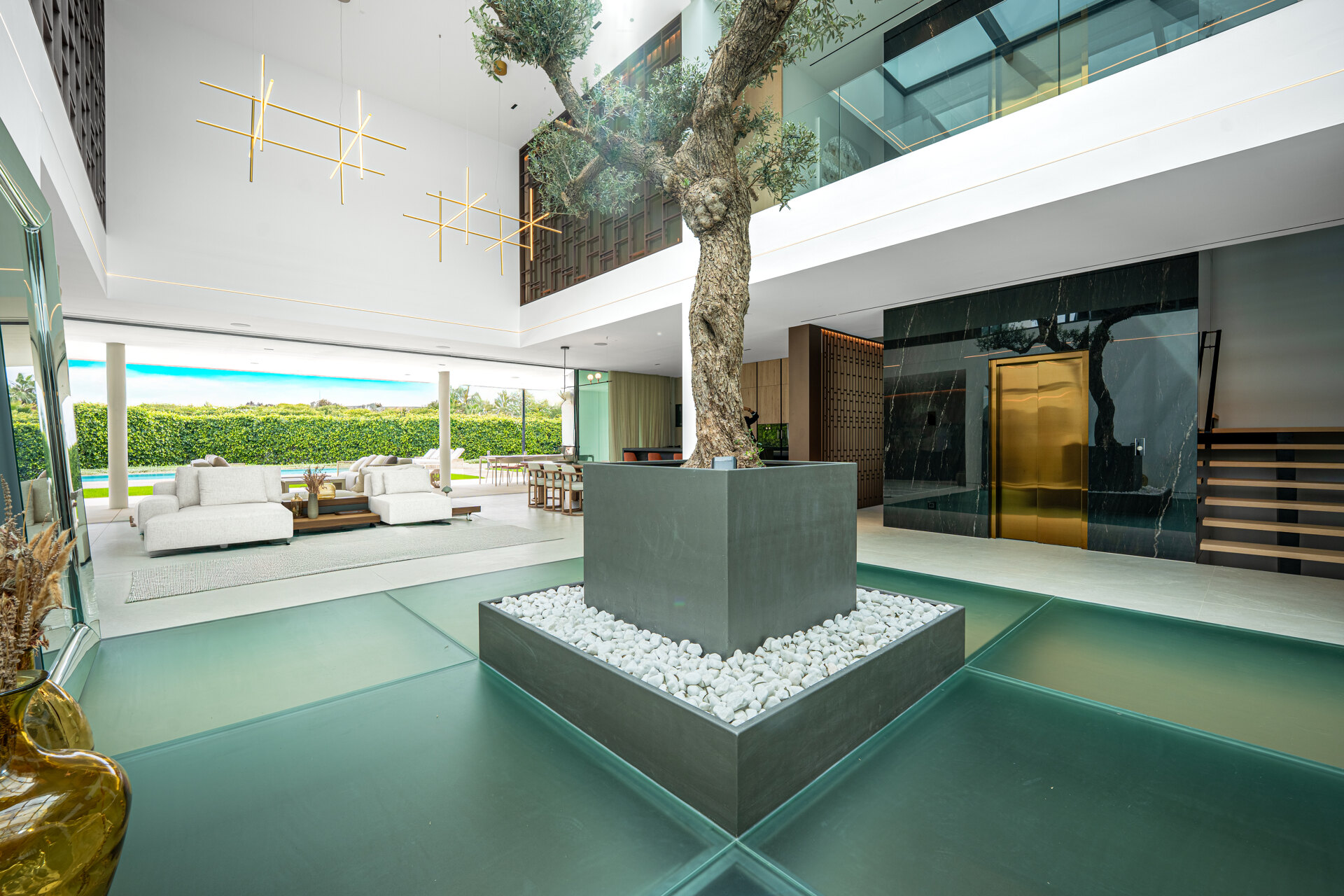 Sublimely elegant, modernistic 5 bed villa on the Golden Mile is perfect for those with impeccable style