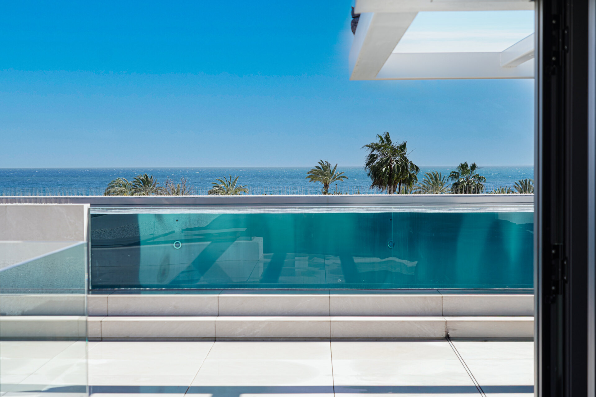 Sublimely elegant, modernistic 5 bed villa on the Golden Mile is perfect for those with impeccable style