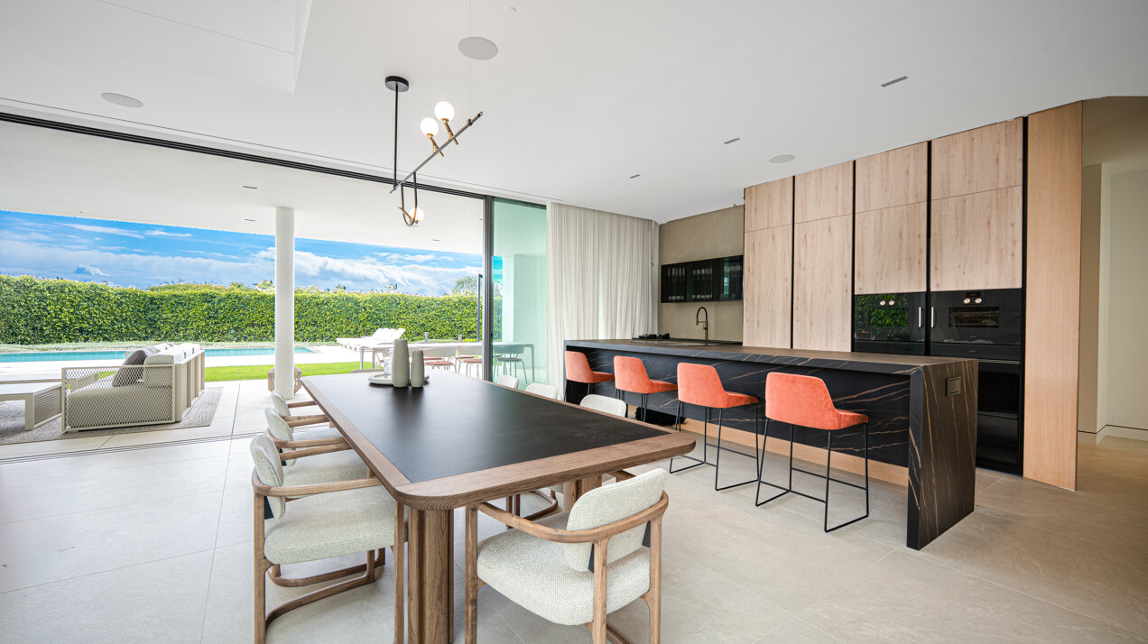 Sublimely elegant, modernistic 5 bed villa on the Golden Mile is perfect for those with impeccable style