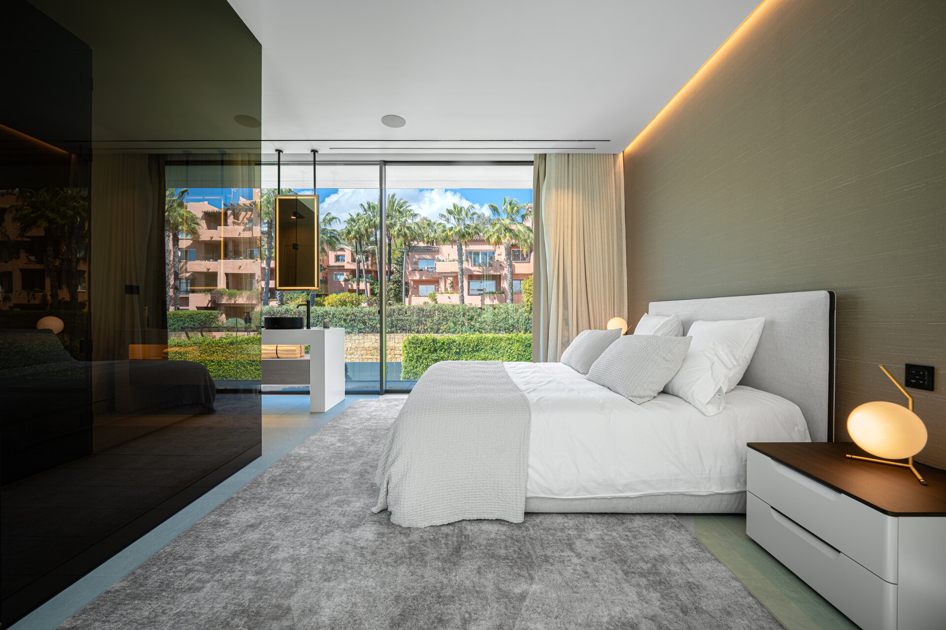 Sublimely elegant, modernistic 5 bed villa on the Golden Mile is perfect for those with impeccable style