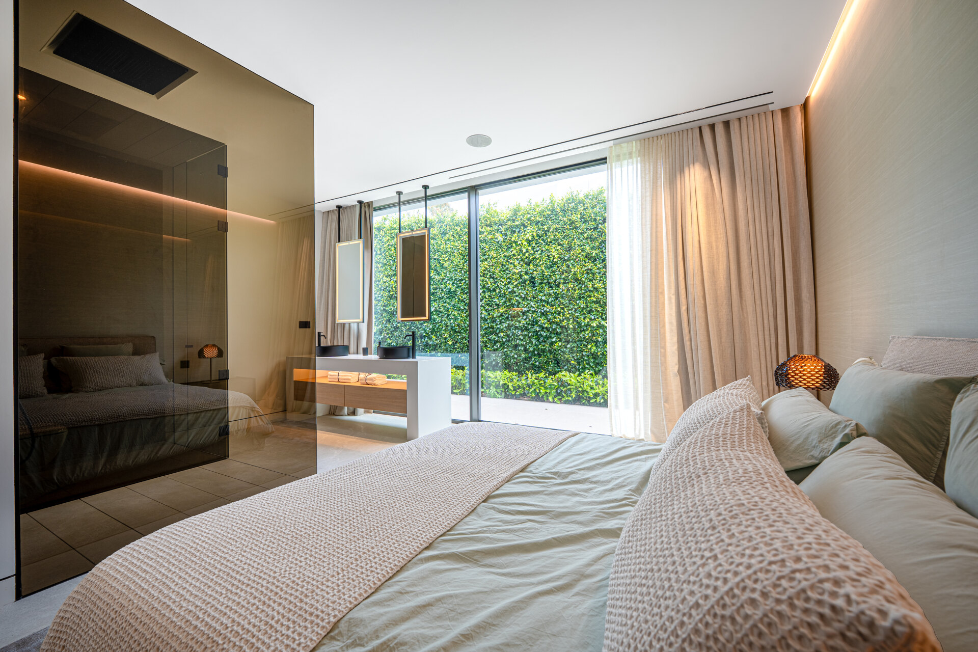 Sublimely elegant, modernistic 5 bed villa on the Golden Mile is perfect for those with impeccable style