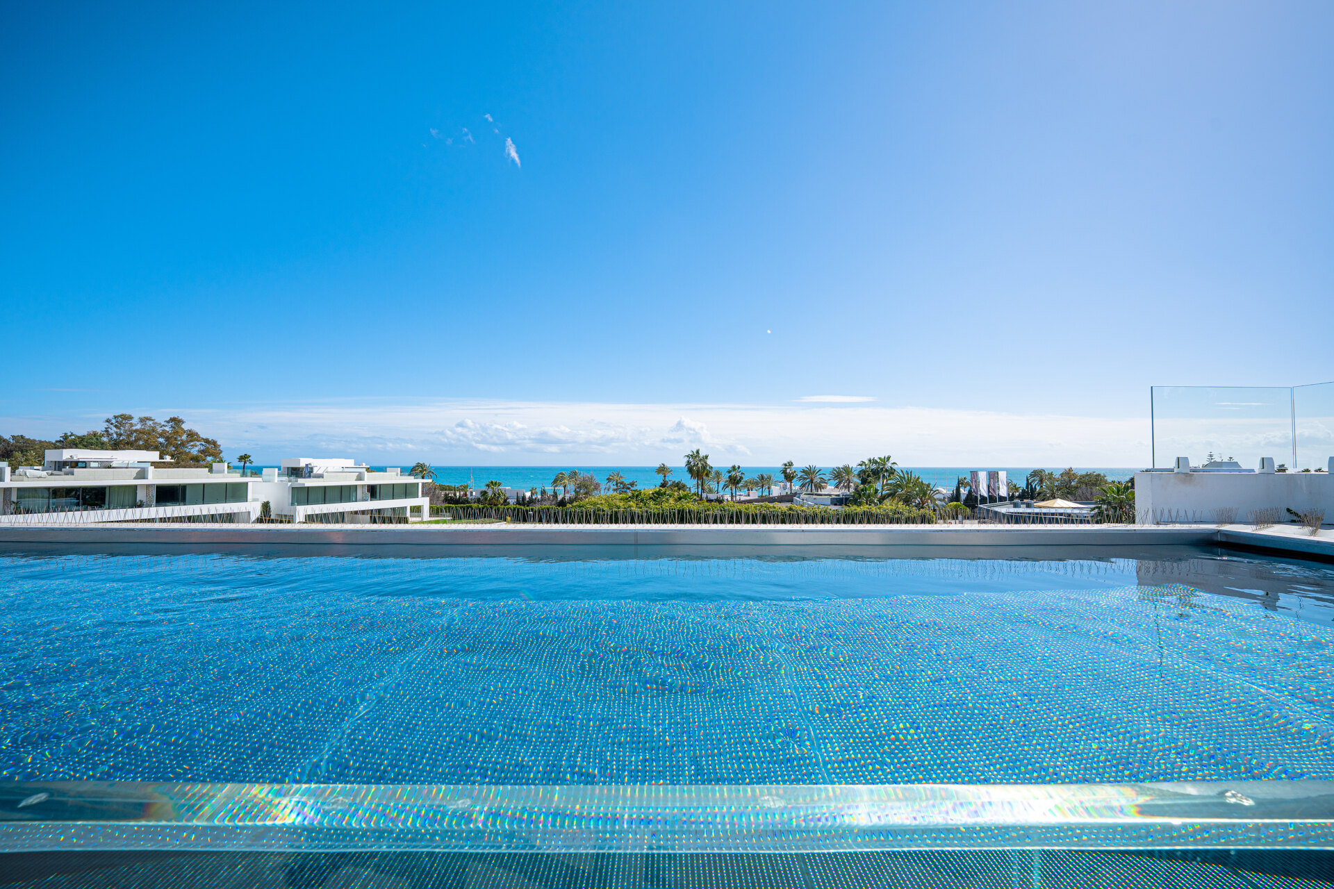 Sublimely elegant, modernistic 5 bed villa on the Golden Mile is perfect for those with impeccable style
