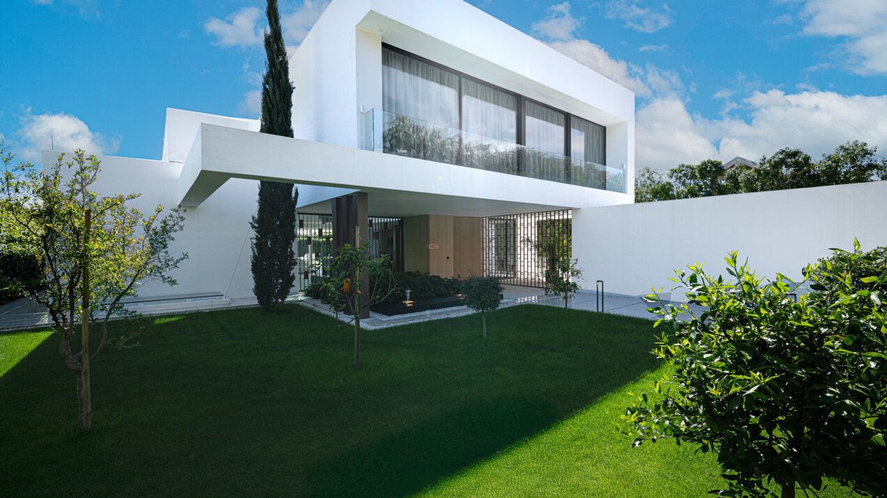 Sublimely elegant, modernistic 5 bed villa on the Golden Mile is perfect for those with impeccable style