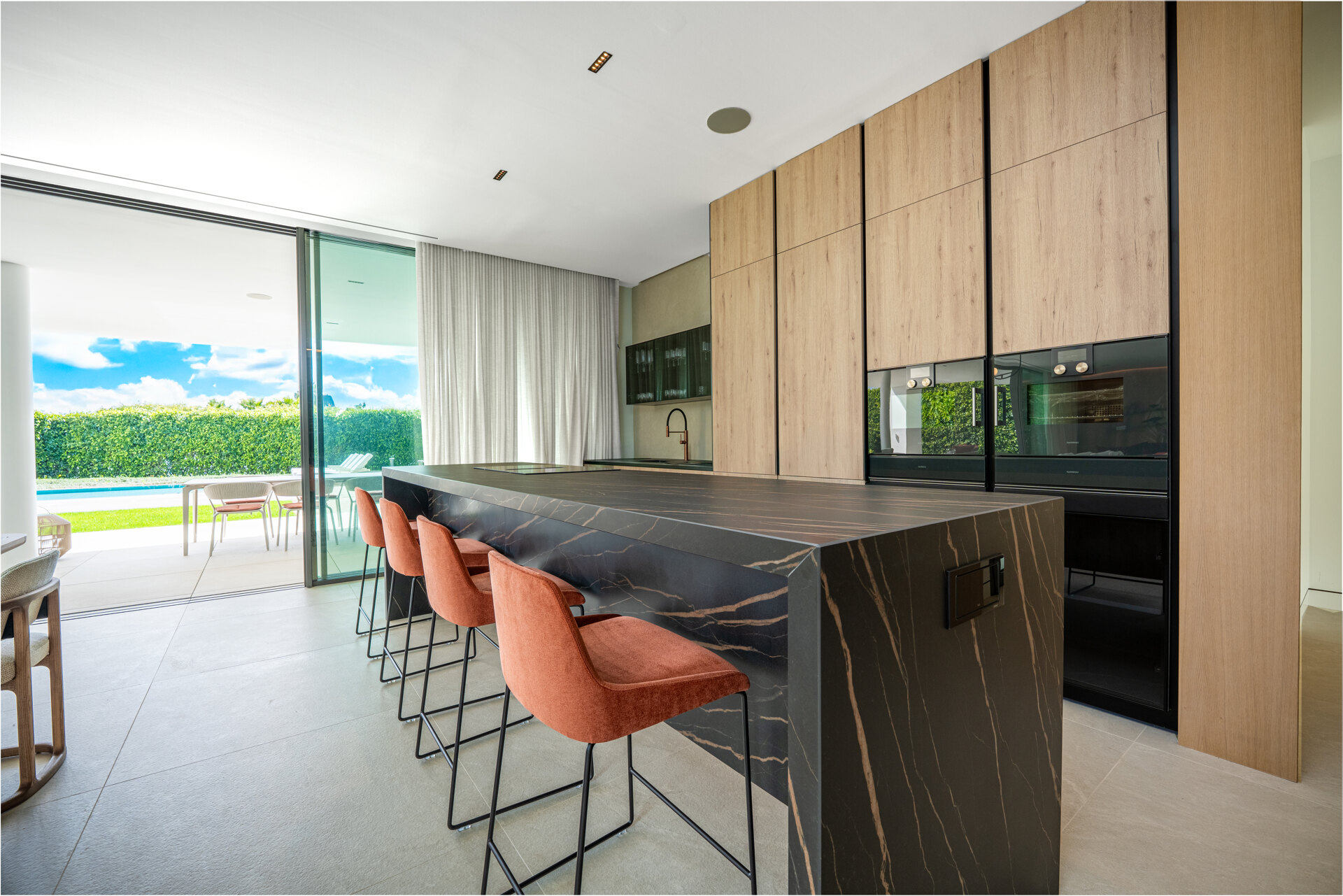 Sublimely elegant, modernistic 5 bed villa on the Golden Mile is perfect for those with impeccable style