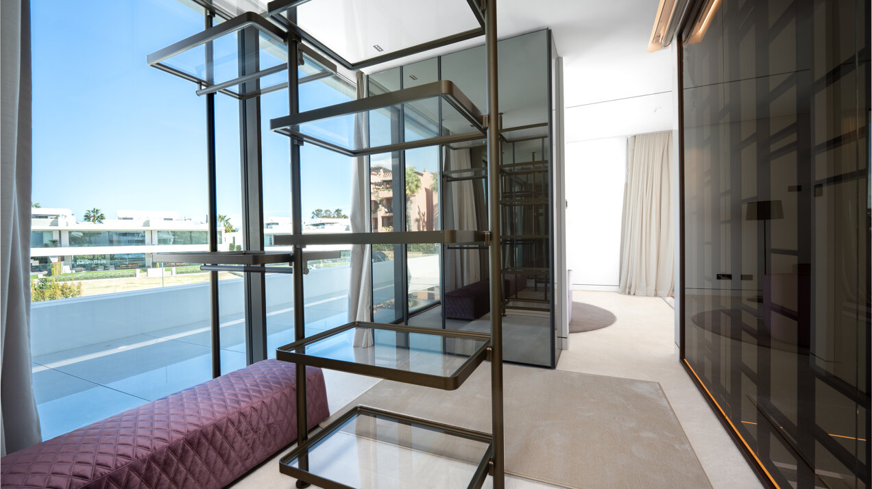 Sublimely elegant, modernistic 5 bed villa on the Golden Mile is perfect for those with impeccable style