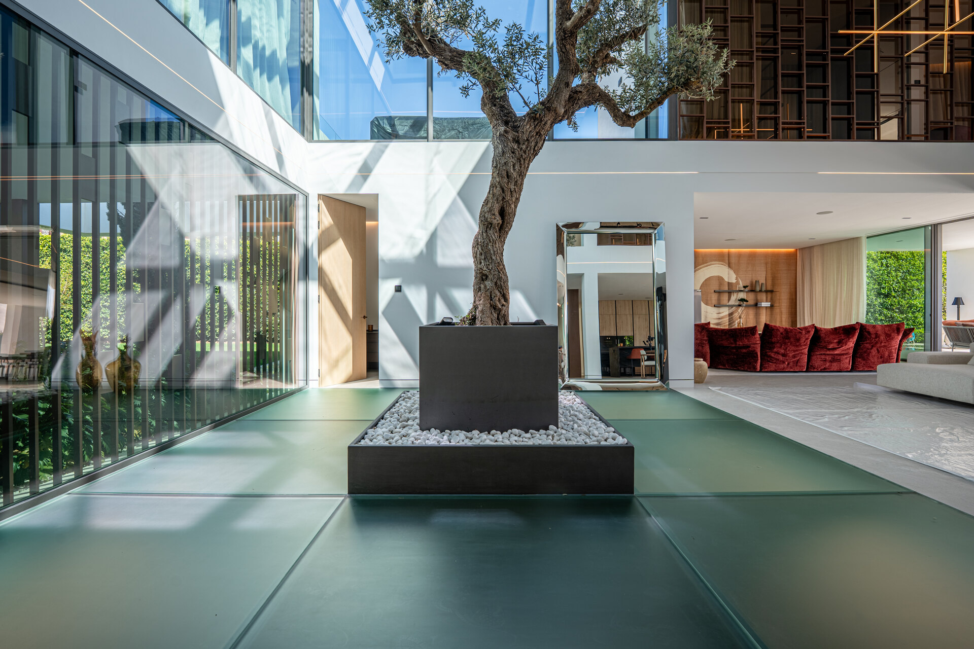 Sublimely elegant, modernistic 5 bed villa on the Golden Mile is perfect for those with impeccable style
