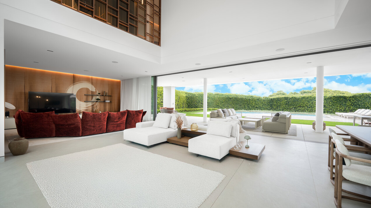 Sublimely elegant, modernistic 5 bed villa on the Golden Mile is perfect for those with impeccable style