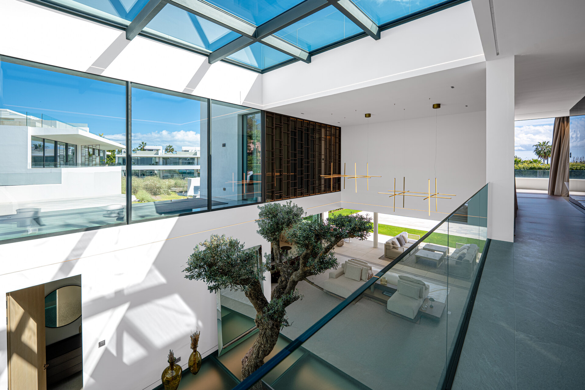 Sublimely elegant, modernistic 5 bed villa on the Golden Mile is perfect for those with impeccable style