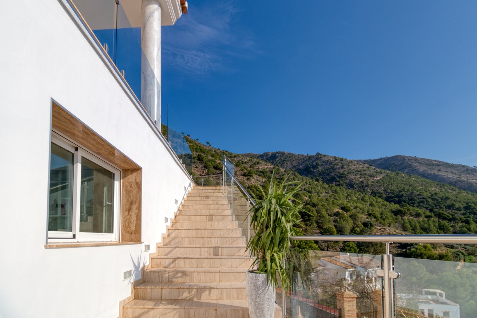 Expansive 7 bedroom villa in Mijas offers endless mountain and sea views and even has its own park