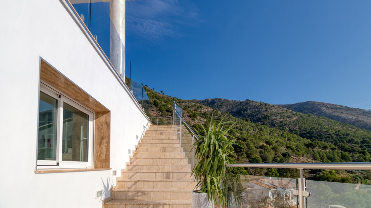 Expansive 7 bedroom villa in Mijas offers endless mountain and sea views and even has its own park