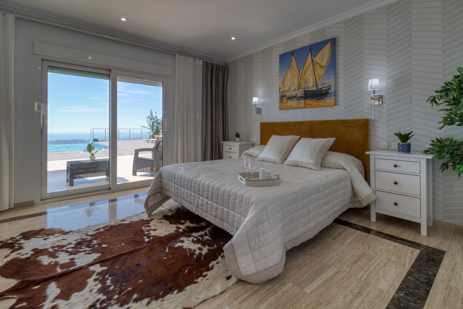 Expansive 7 bedroom villa in Mijas offers endless mountain and sea views and even has its own park