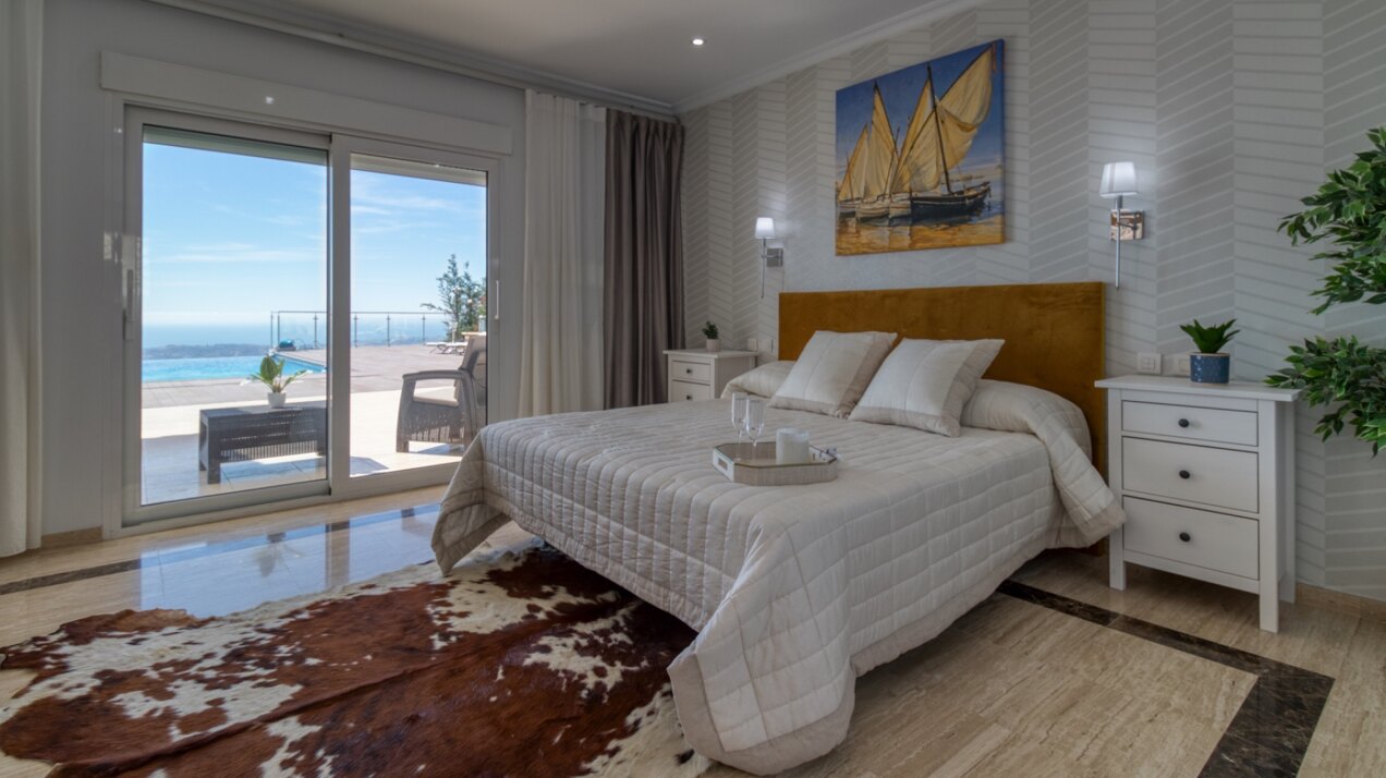 Expansive 7 bedroom villa in Mijas offers endless mountain and sea views and even has its own park