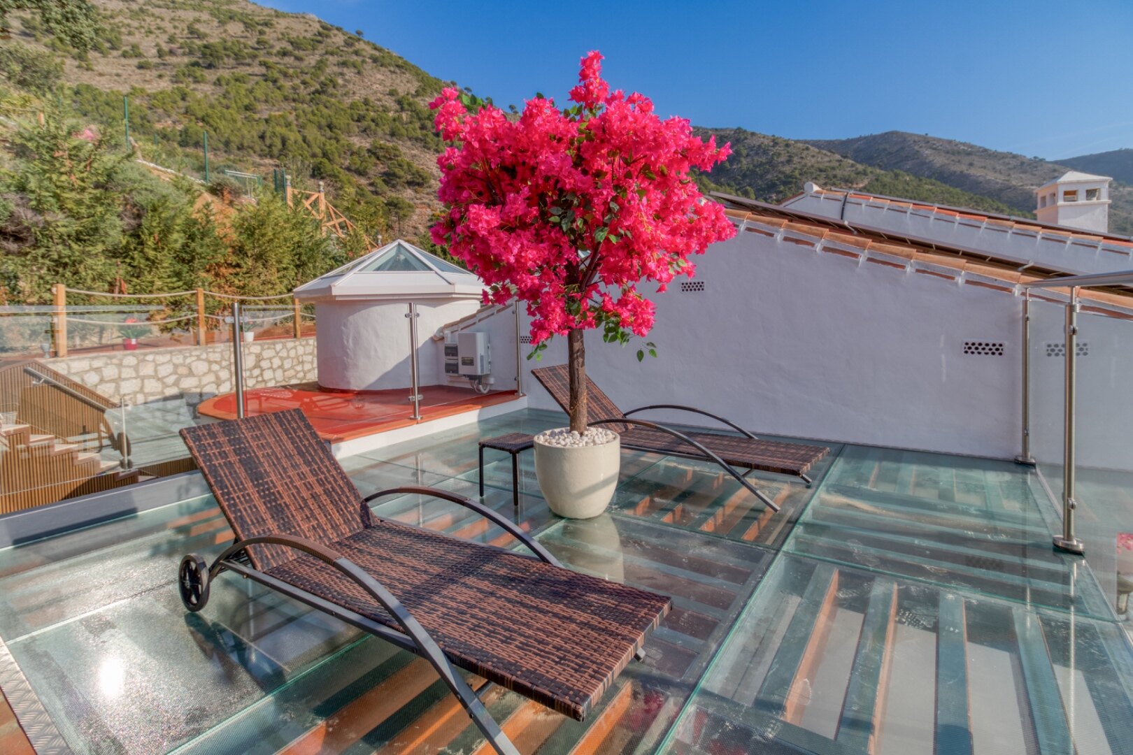 Expansive 7 bedroom villa in Mijas offers endless mountain and sea views and even has its own park