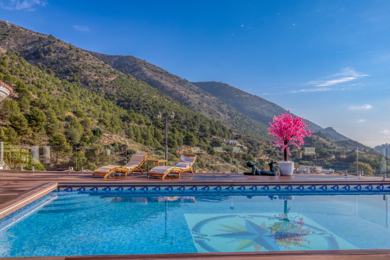 Expansive 7 bedroom villa in Mijas offers endless mountain and sea views and even has its own park