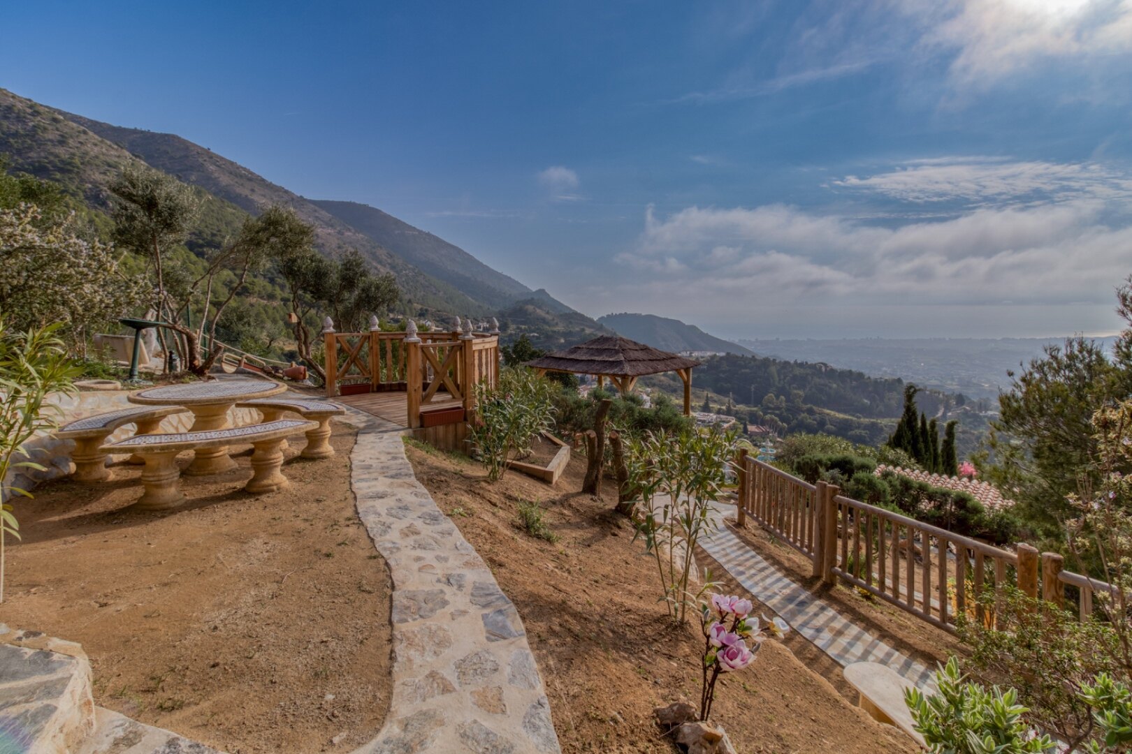 Expansive 7 bedroom villa in Mijas offers endless mountain and sea views and even has its own park
