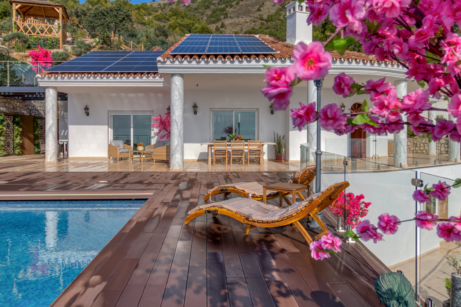 Expansive 7 bedroom villa in Mijas offers endless mountain and sea views and even has its own park