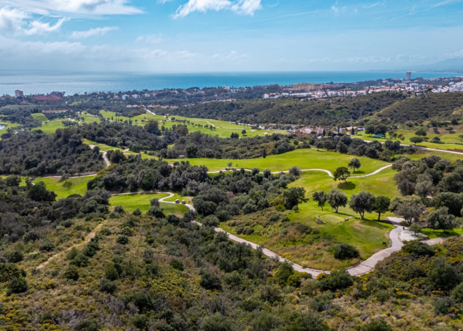 Breathtaking views from 2 bed penthouse that encompass golf, mountain and uninterrupted sea views