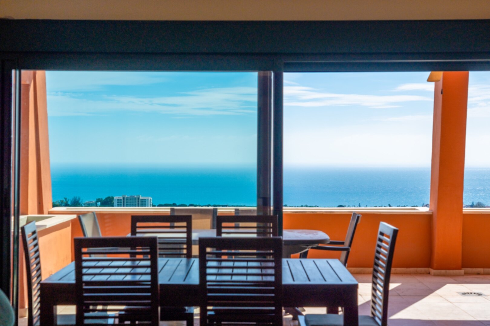 Breathtaking views from 2 bed penthouse that encompass golf, mountain and uninterrupted sea views