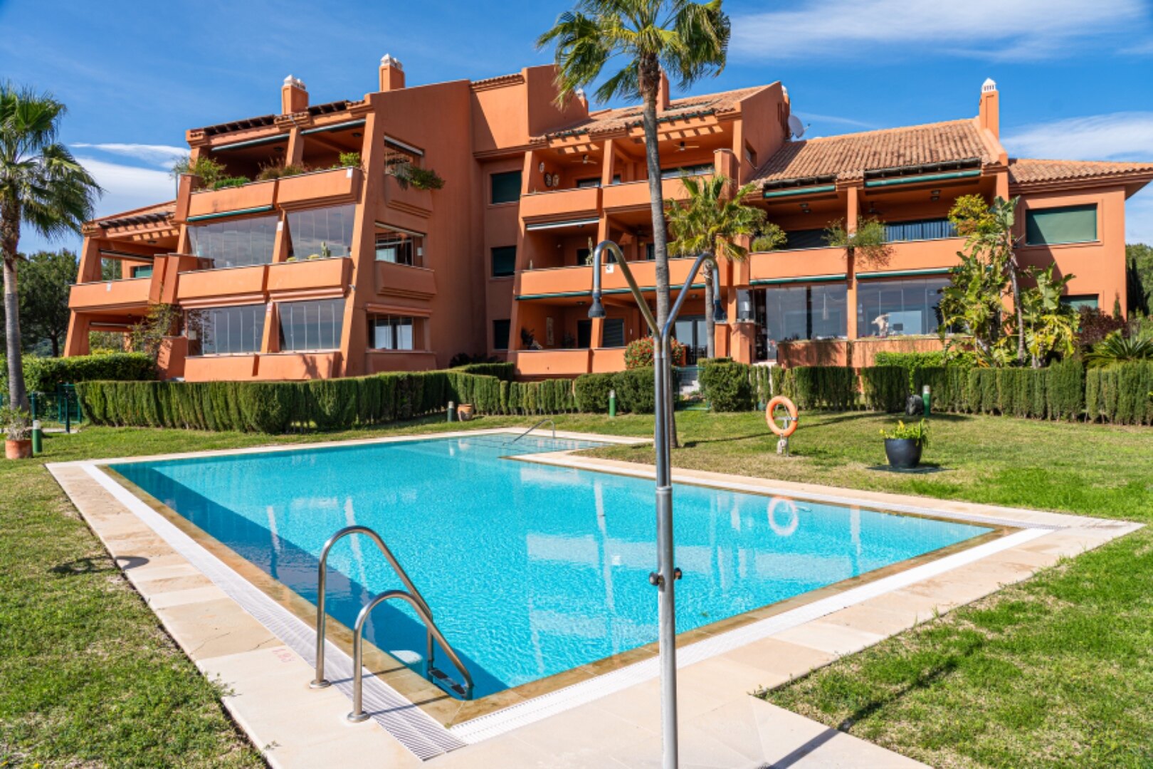 Breathtaking views from 2 bed penthouse that encompass golf, mountain and uninterrupted sea views