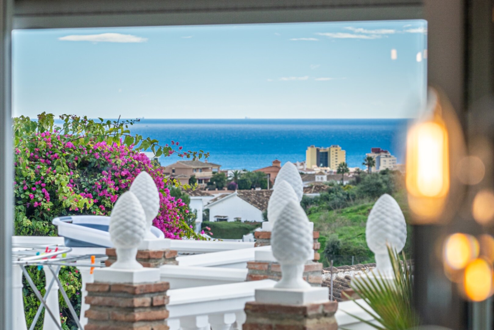 Serene and elegant, this villa stands out overlooking the Mijas countryside down towards the coast