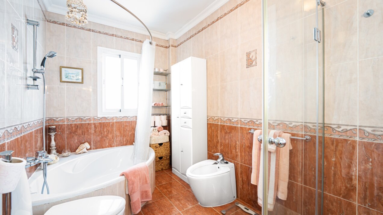 Serene and elegant, this villa stands out overlooking the Mijas countryside down towards the coast