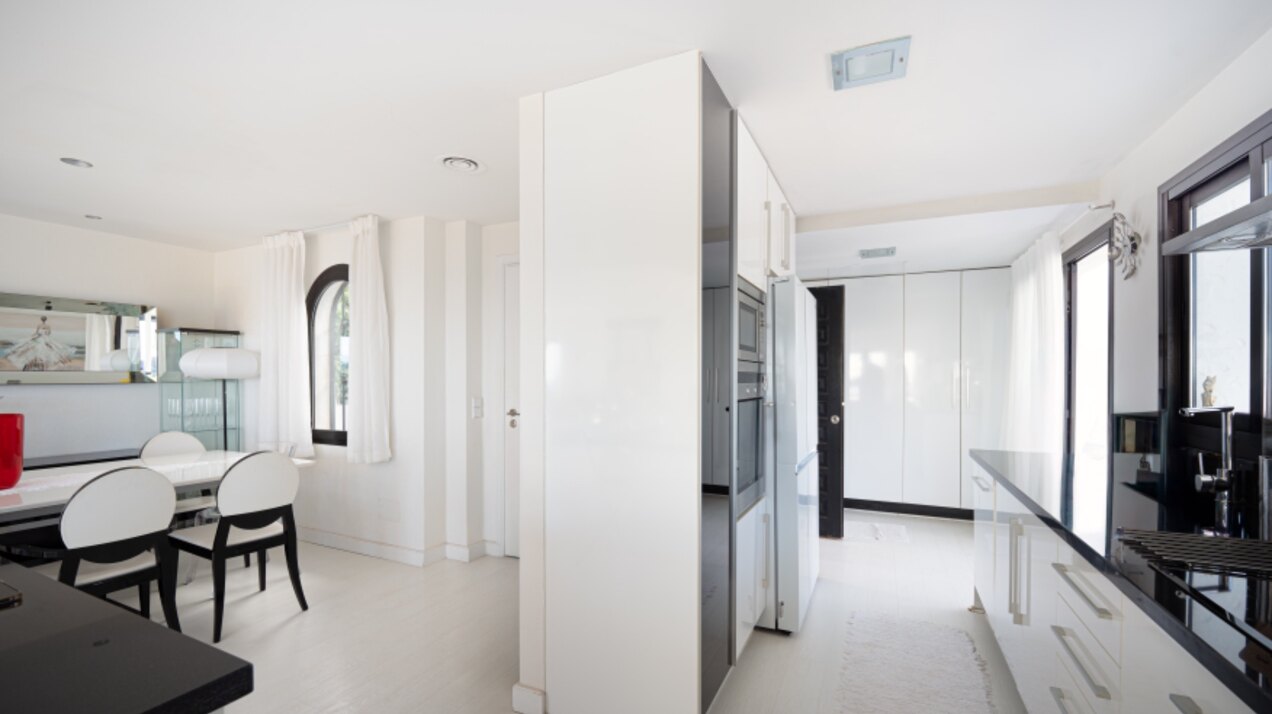 Stunning Marbella penthouse exudes elegance from its prime location within elite gated community.