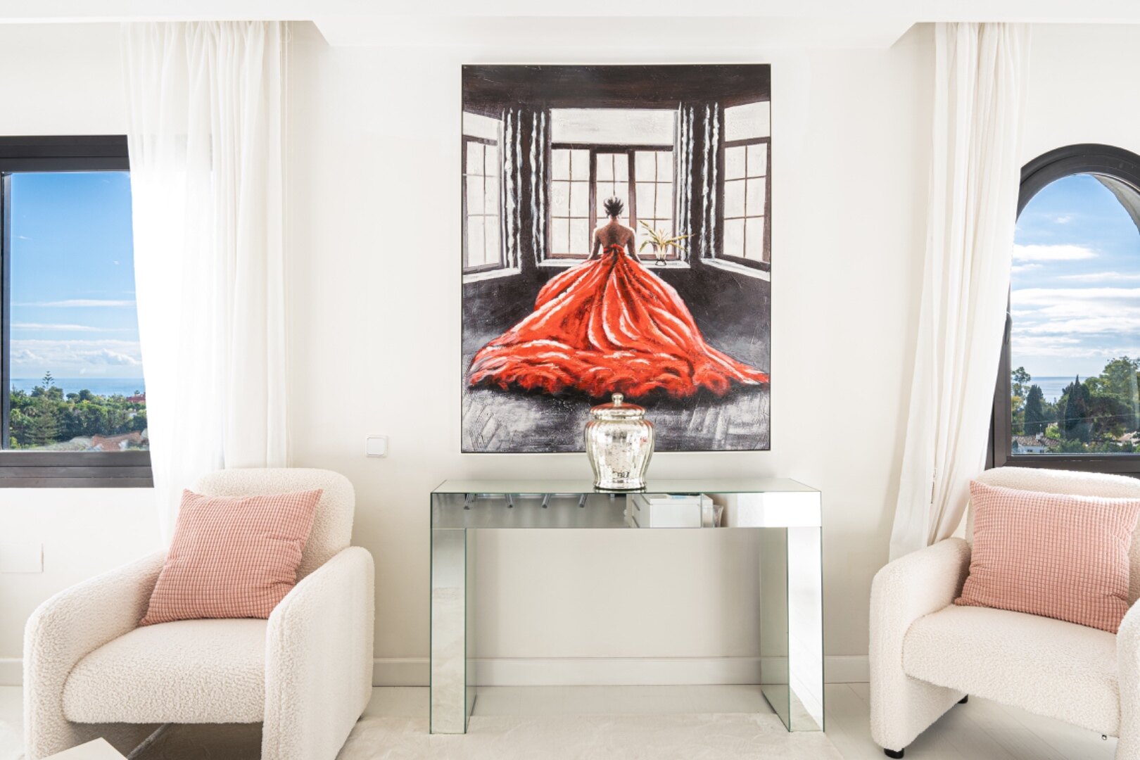 Stunning Marbella penthouse exudes elegance from its prime location within elite gated community.
