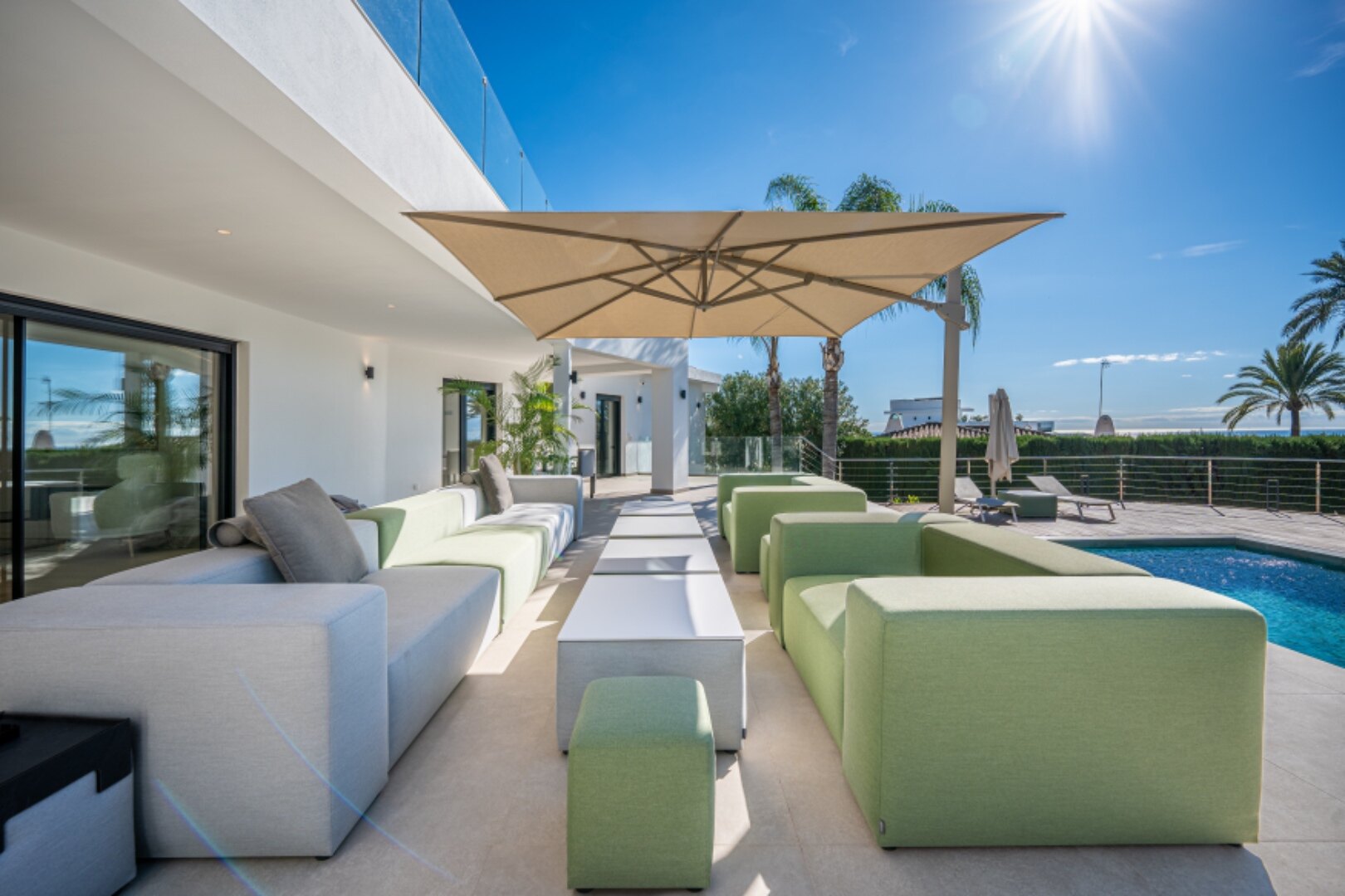 This villa, a masterclass in simplistic chic and sophisticated modernity, is a true gem in Nagueles