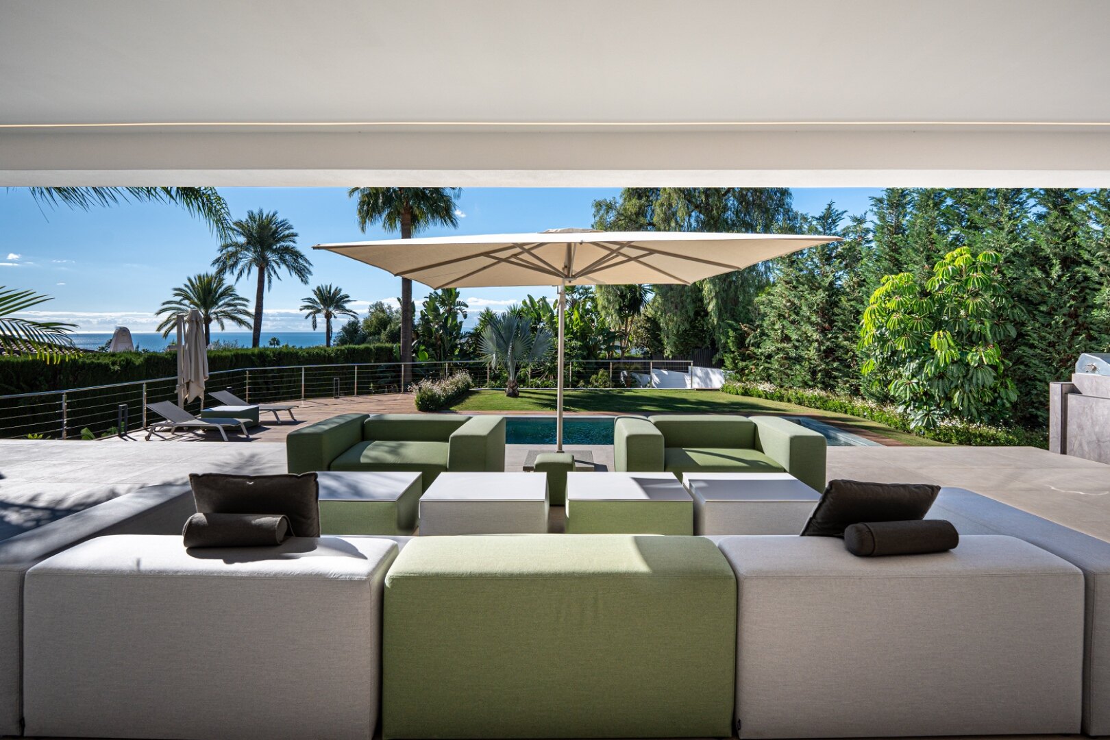 This villa, a masterclass in simplistic chic and sophisticated modernity, is a true gem in Nagueles