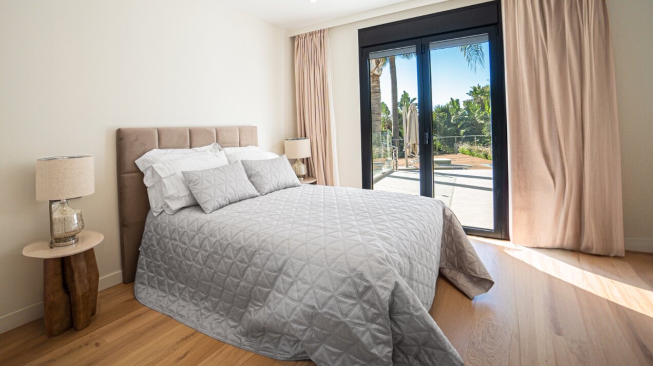 This villa, a masterclass in simplistic chic and sophisticated modernity, is a true gem in Nagueles