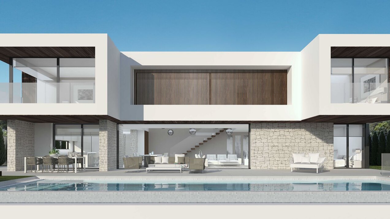 Contemporary and sleek - this brand new 4 bedroom villa with sea views and proximity to top golf courses