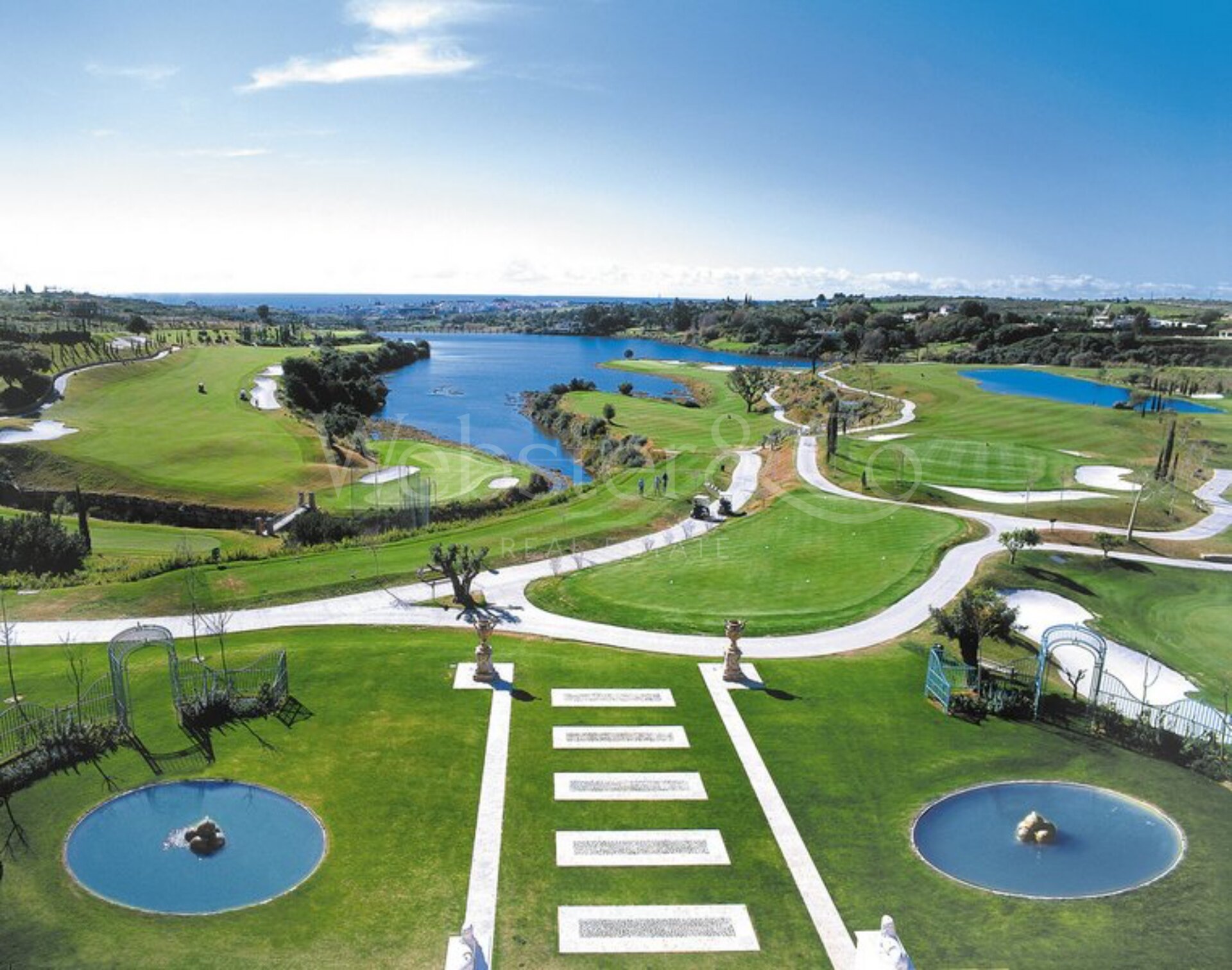 Modern elegance with sea views & golfside living