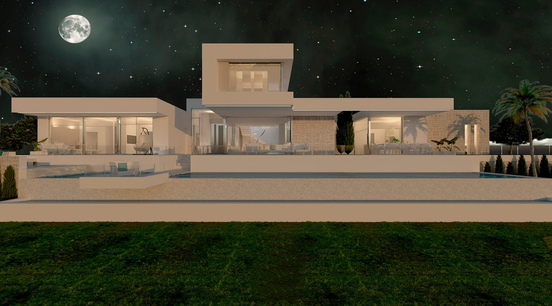 Contemporary and sleek - this brand new 4 bedroom villa with sea views and proximity to top golf courses