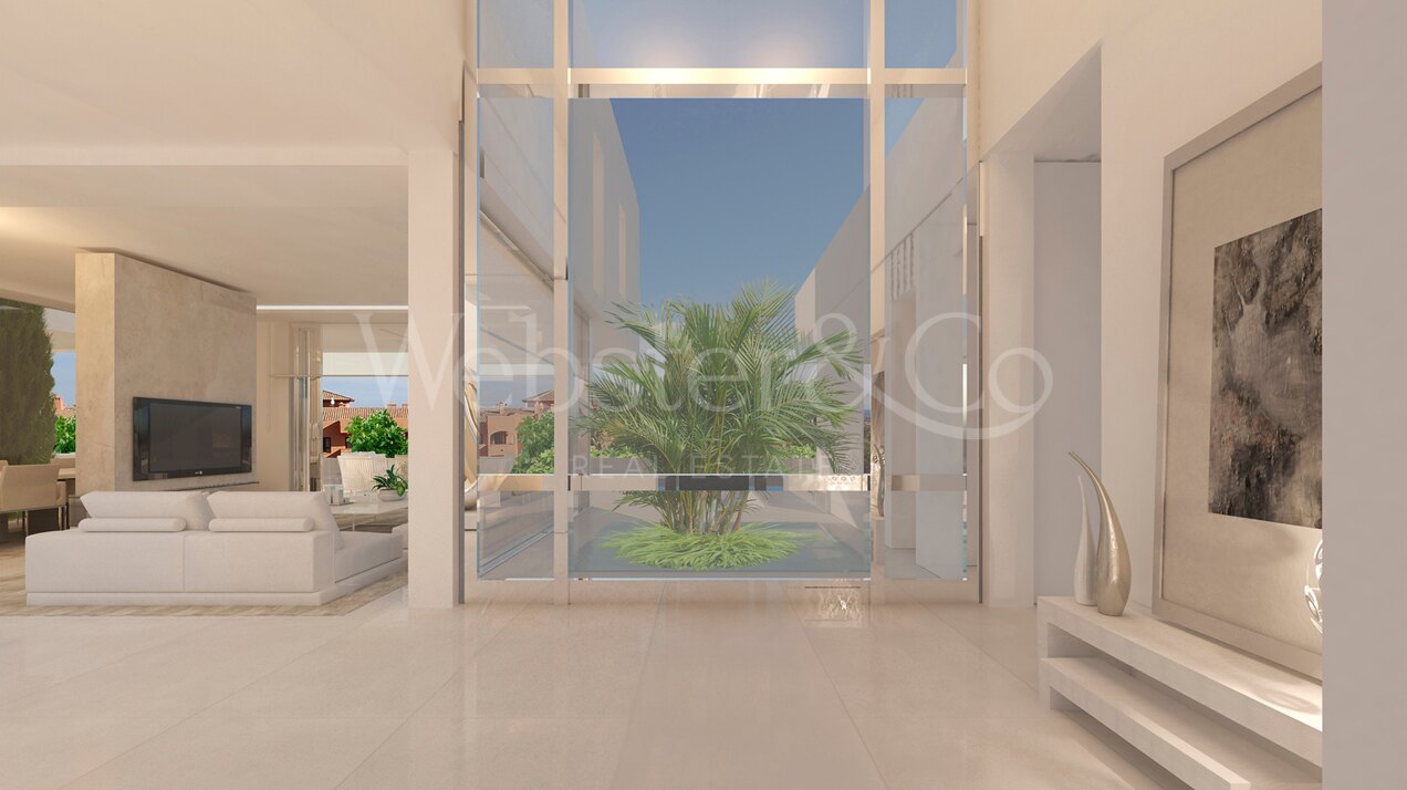 Modern elegance with sea views & golfside living