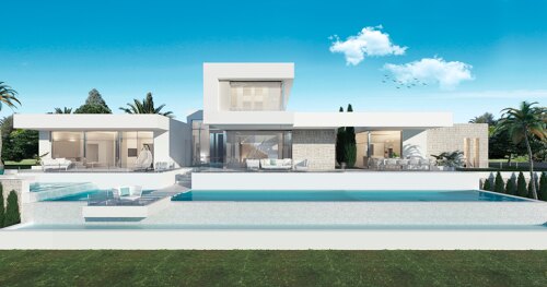 Contemporary and sleek - this brand new 4 bedroom villa with sea views and proximity to top golf courses