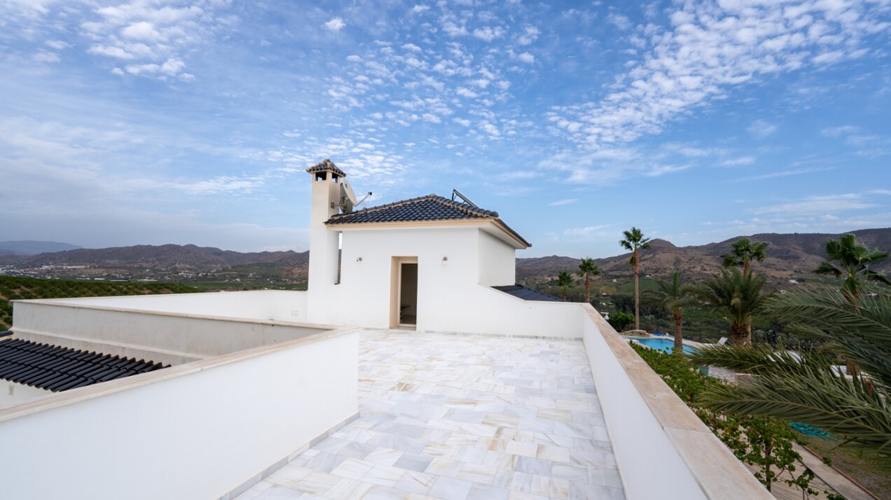 Incredible finca sits on vast private grounds in the midst of rolling hills of Pizarra, Malaga