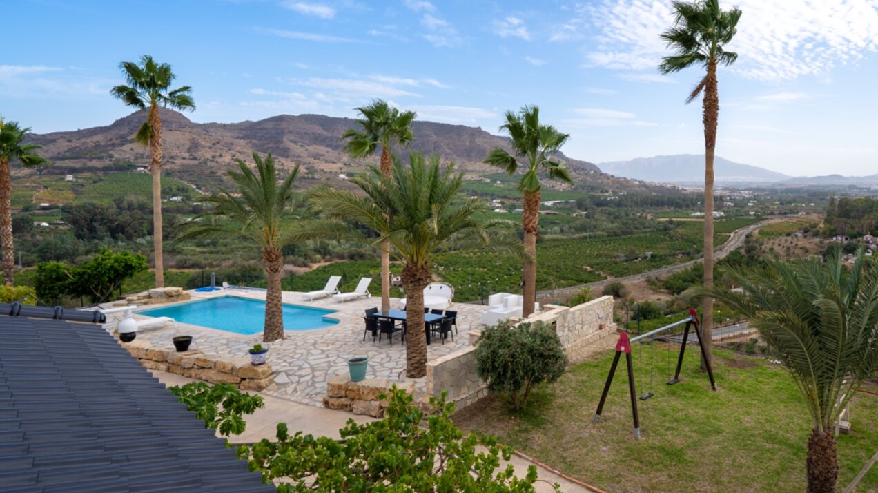 Incredible finca sits on vast private grounds in the midst of rolling hills of Pizarra, Malaga