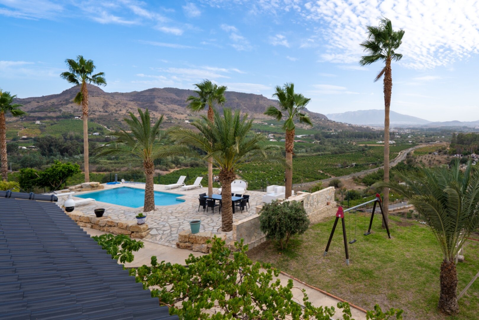 Incredible finca sits on vast private grounds in the midst of rolling hills of Pizarra, Malaga