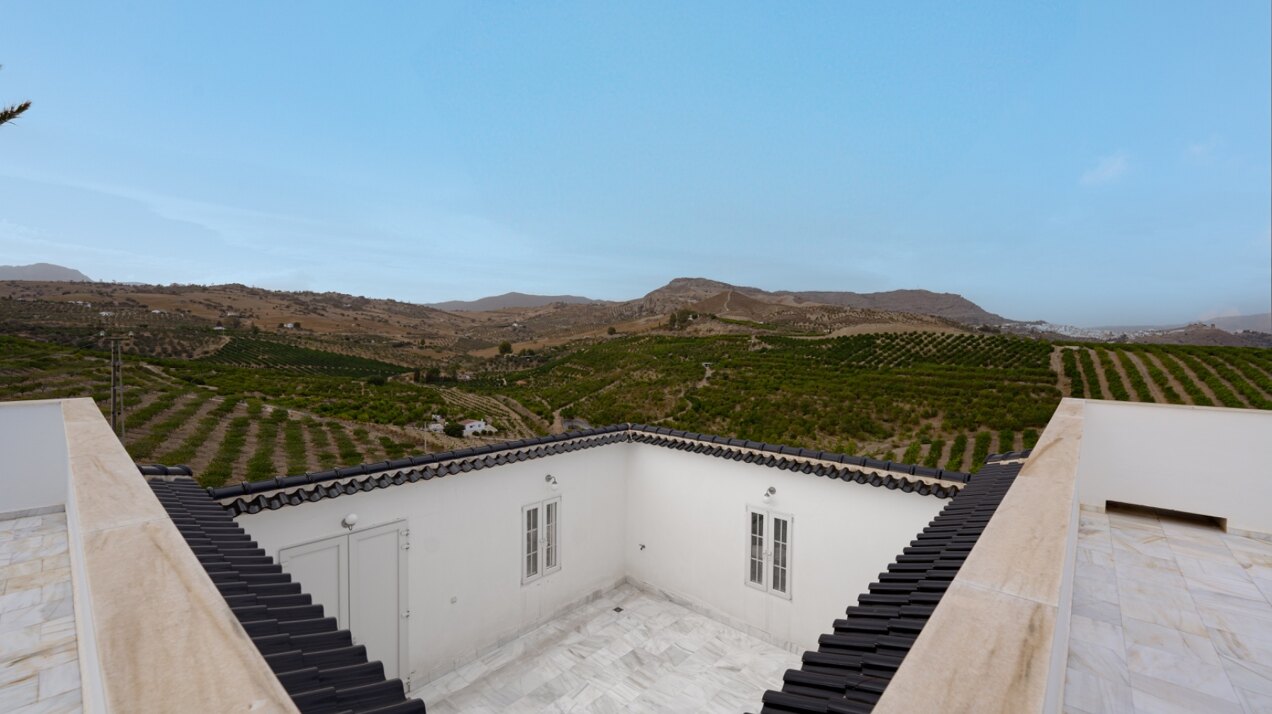 Incredible finca sits on vast private grounds in the midst of rolling hills of Pizarra, Malaga