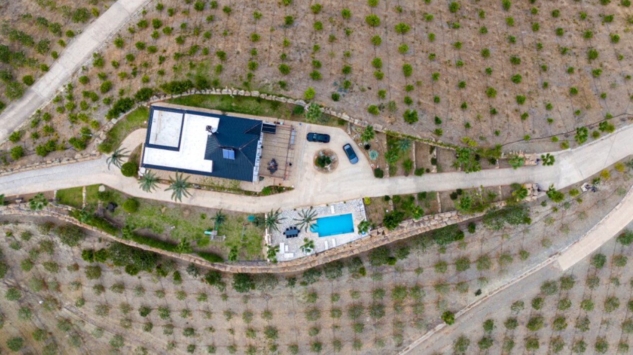Incredible finca sits on vast private grounds in the midst of rolling hills of Pizarra, Malaga
