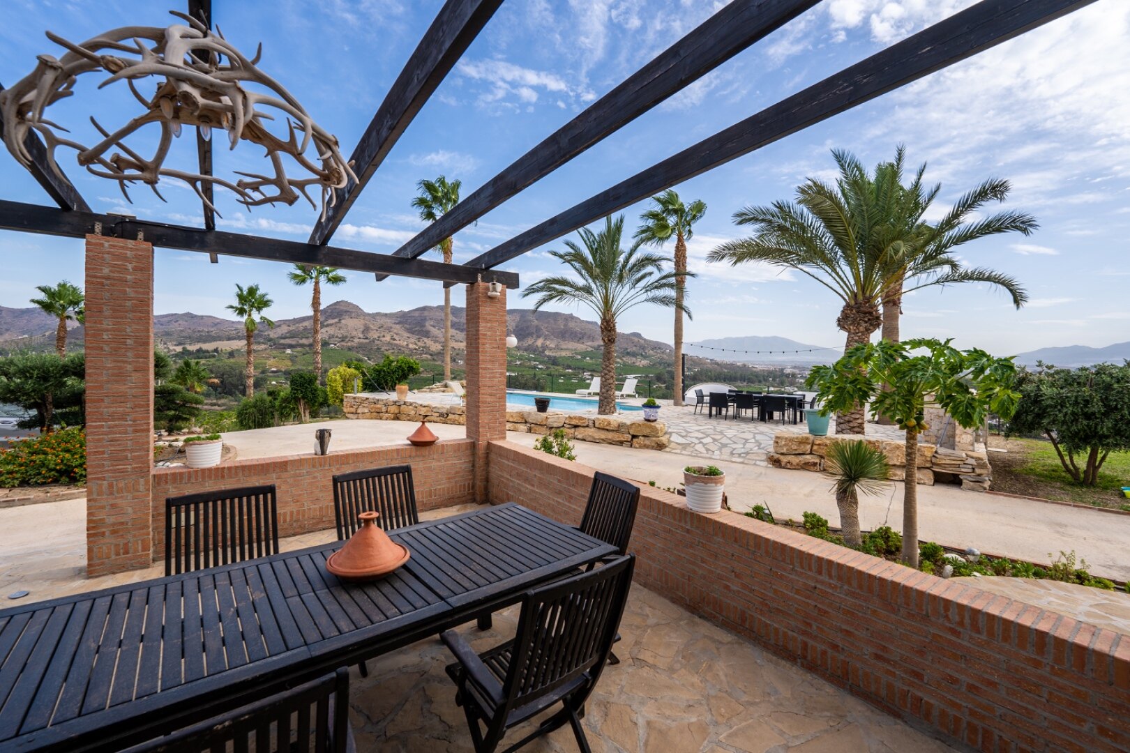 Incredible finca sits on vast private grounds in the midst of rolling hills of Pizarra, Malaga