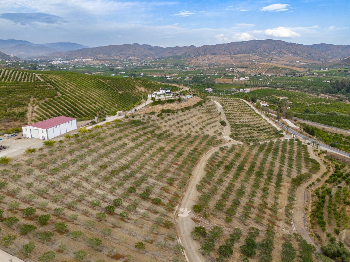 Incredible finca sits on vast private grounds in the midst of rolling hills of Pizarra, Malaga