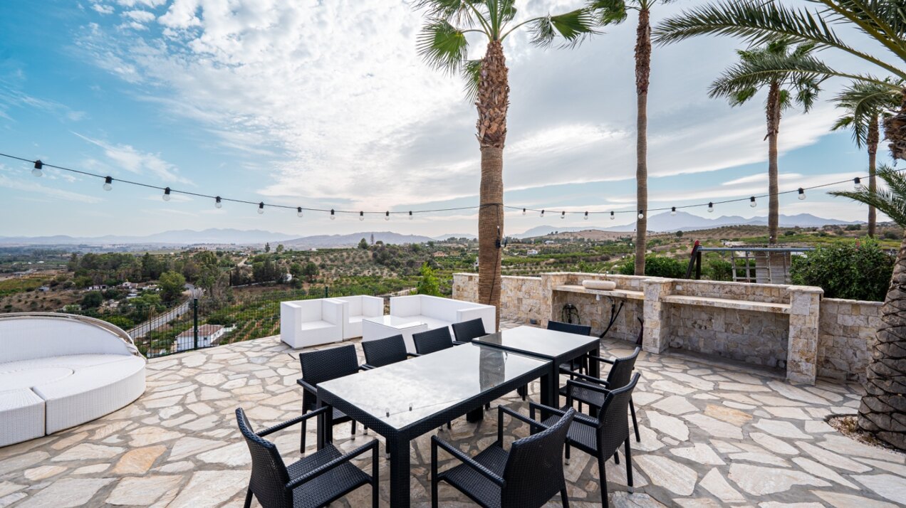 Incredible finca sits on vast private grounds in the midst of rolling hills of Pizarra, Malaga