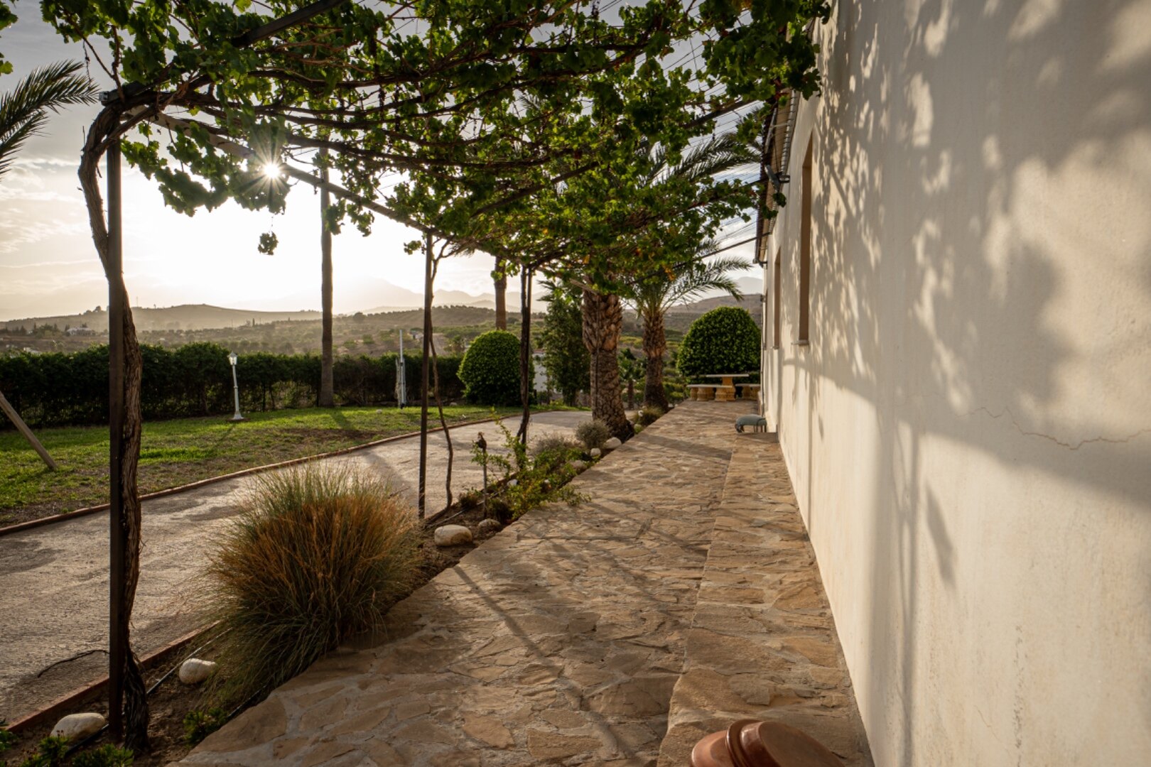 Incredible finca sits on vast private grounds in the midst of rolling hills of Pizarra, Malaga
